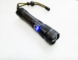 High-brightness LED long-range telescopic zoom night fishing USB rechargeable flashlight