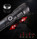 High-brightness LED long-range telescopic zoom night fishing USB rechargeable flashlight