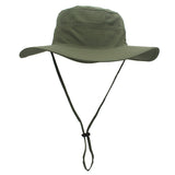 Outdoor Hiking Fishing Men's Women's Mesh Wide Brim Jungle Sun Hat Cap with wind rope