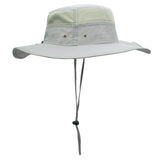 Outdoor Hiking Fishing Men's Women's Mesh Wide Brim Jungle Sun Hat Cap with wind rope