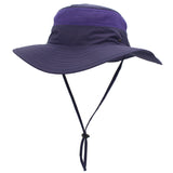 Outdoor Hiking Fishing Men's Women's Mesh Wide Brim Jungle Sun Hat Cap with wind rope