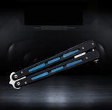 Uxcellmo Bearings Practice Knife YF-D0685 (Black with blue)