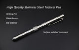 Stainless Steel Tactical Ball Point Pen With Knife Compass Self Defense EDC Tool