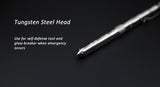 Stainless Steel Tactical Ball Point Pen With Knife Compass Self Defense EDC Tool