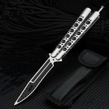 Toptens Folding Tactical Balisong Trainer Training Balisong Flip Practice Tools