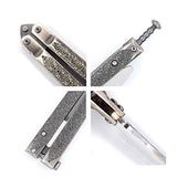 Balisong trainer Practice Dull Knife Stainless Steel Training tools with Latch