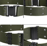 Outdoor Canvas training tactical army fan equipment Field bat CS Unisex Belt