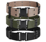 Outdoor Canvas training tactical army fan equipment Field bat CS Unisex Belt